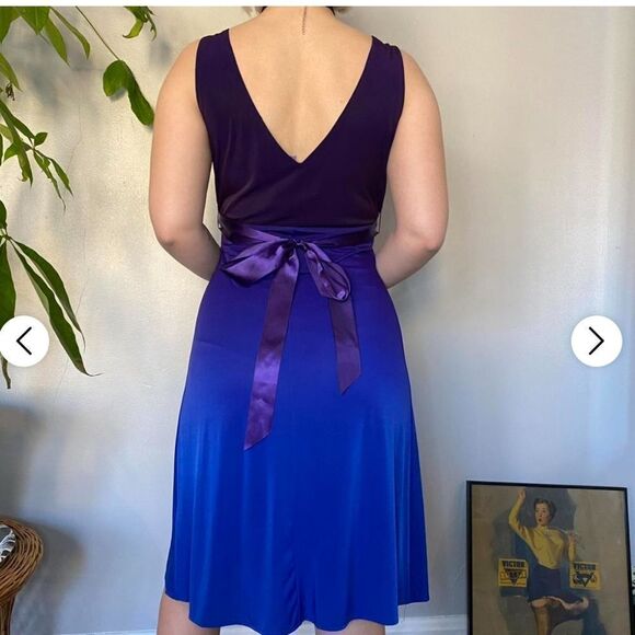 BRAND NEW SCARLETT NITE SLEEVELESS V-NECK TIE BACK WOMEN"S DRESS - Picture 11 of 14